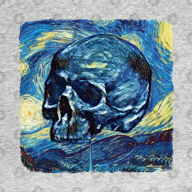 Skull Van Gogh Style by todos